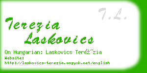 terezia laskovics business card